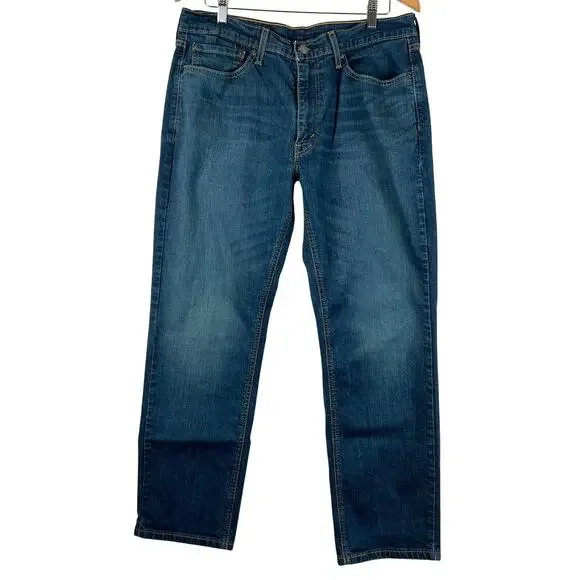 Levis 541 Jeans Mens 35x30 Blue Athletic Tapered Mid Rise Stretch Denim - Picture 1 of 11